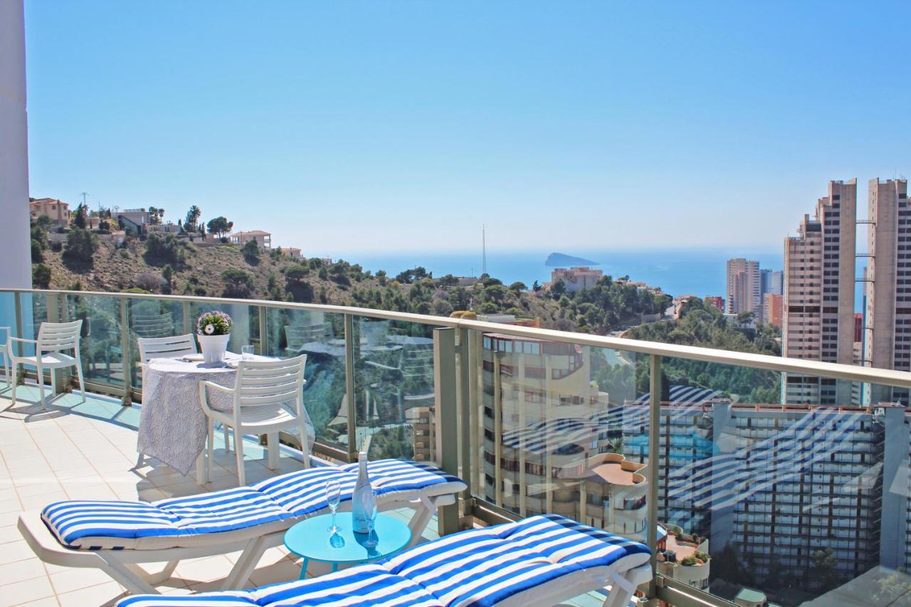 Skyline 20 Apartamento De Lujo Con Terraza Privada Y Vistas Al Mar ベニドルム エクステリア 写真