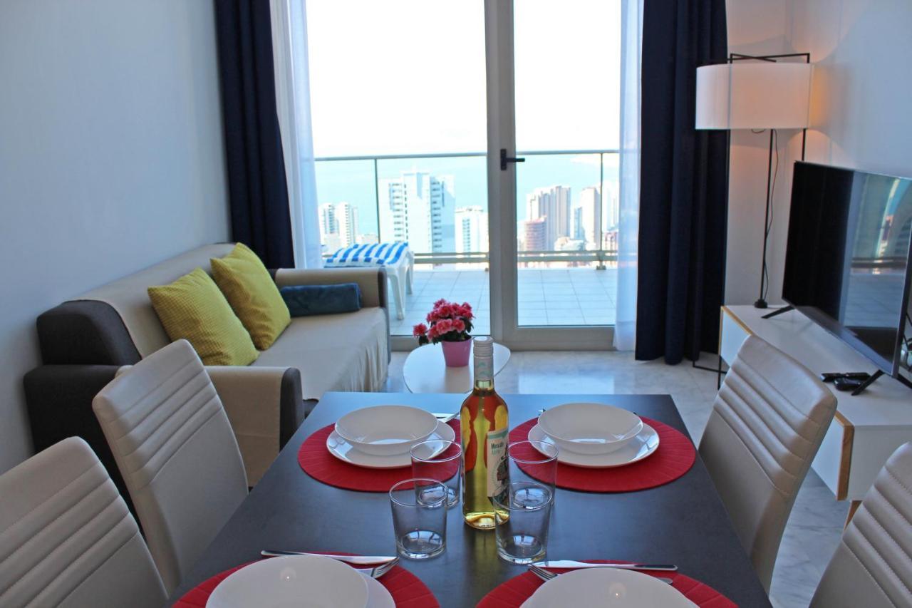 Skyline 20 Apartamento De Lujo Con Terraza Privada Y Vistas Al Mar ベニドルム エクステリア 写真